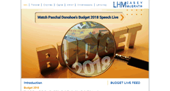 Desktop Screenshot of budget.lhmcaseymcgrath.ie